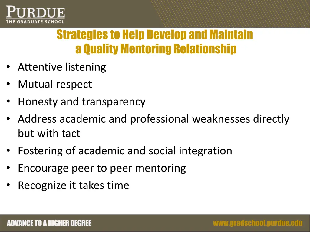 strategies to help develop and maintain a quality 2