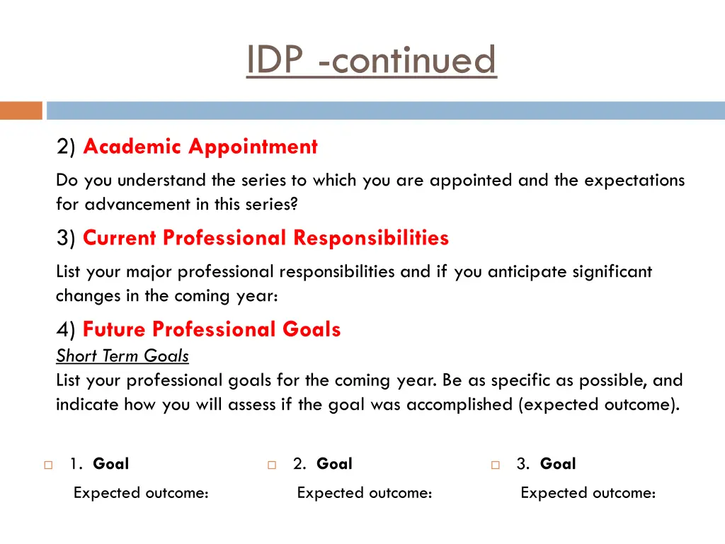 idp continued