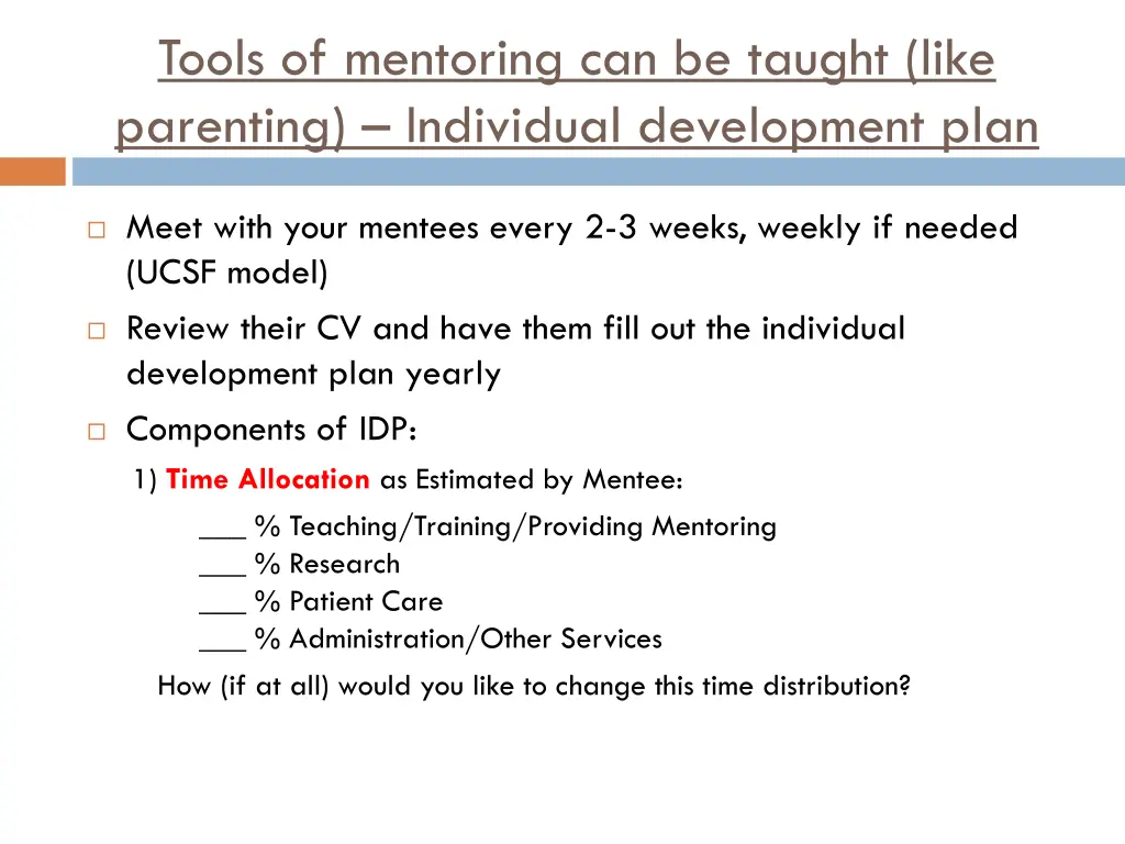 tools of mentoring can be taught like parenting