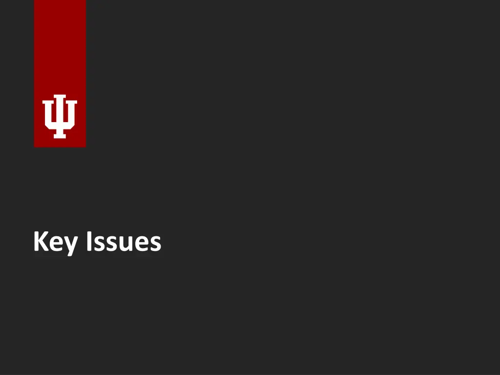 key issues
