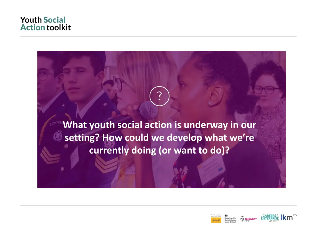 what youth social action is underway