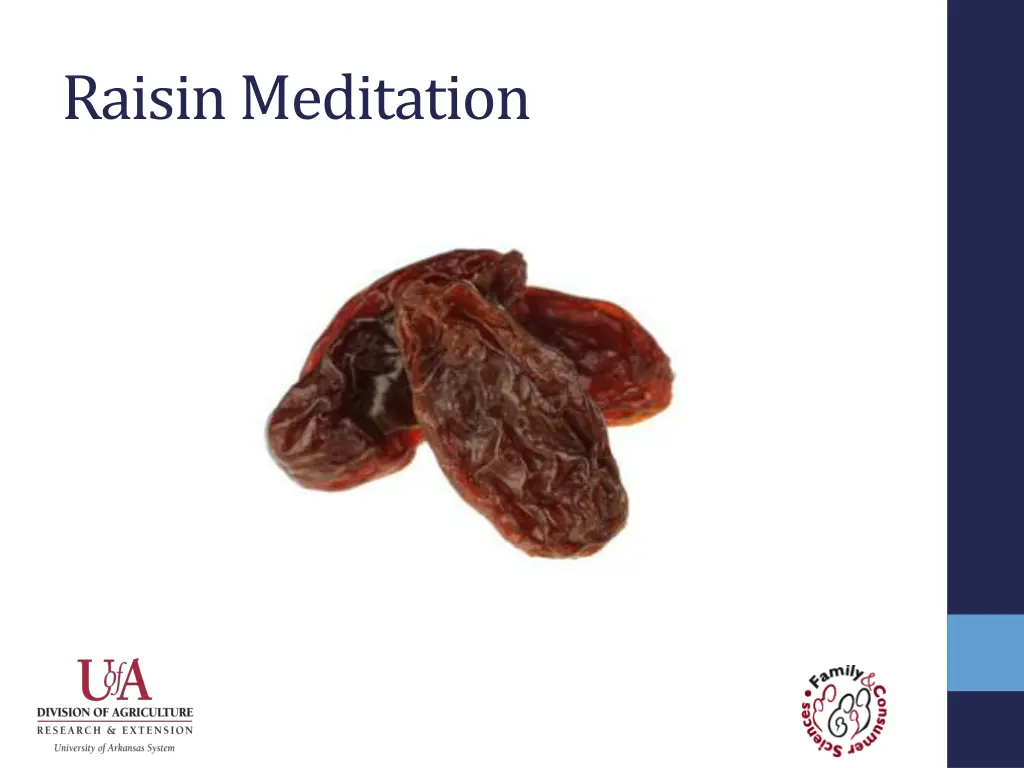 raisin meditation