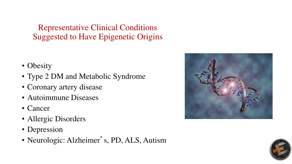 representative clinical conditions suggested