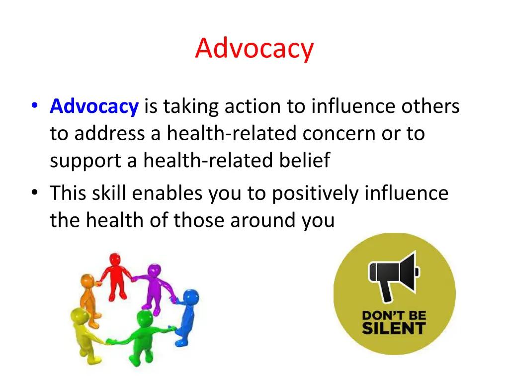 advocacy