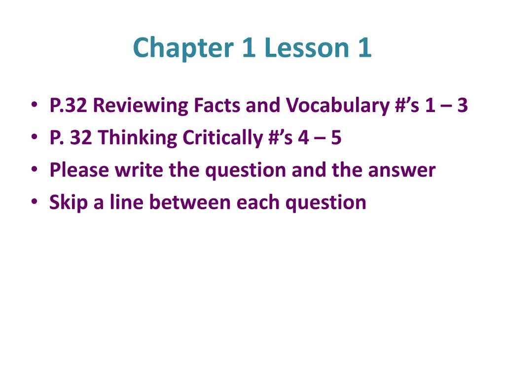 chapter 1 lesson 1