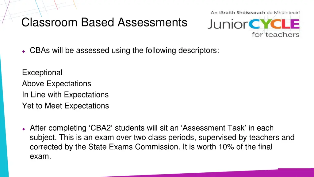 classroom based assessments