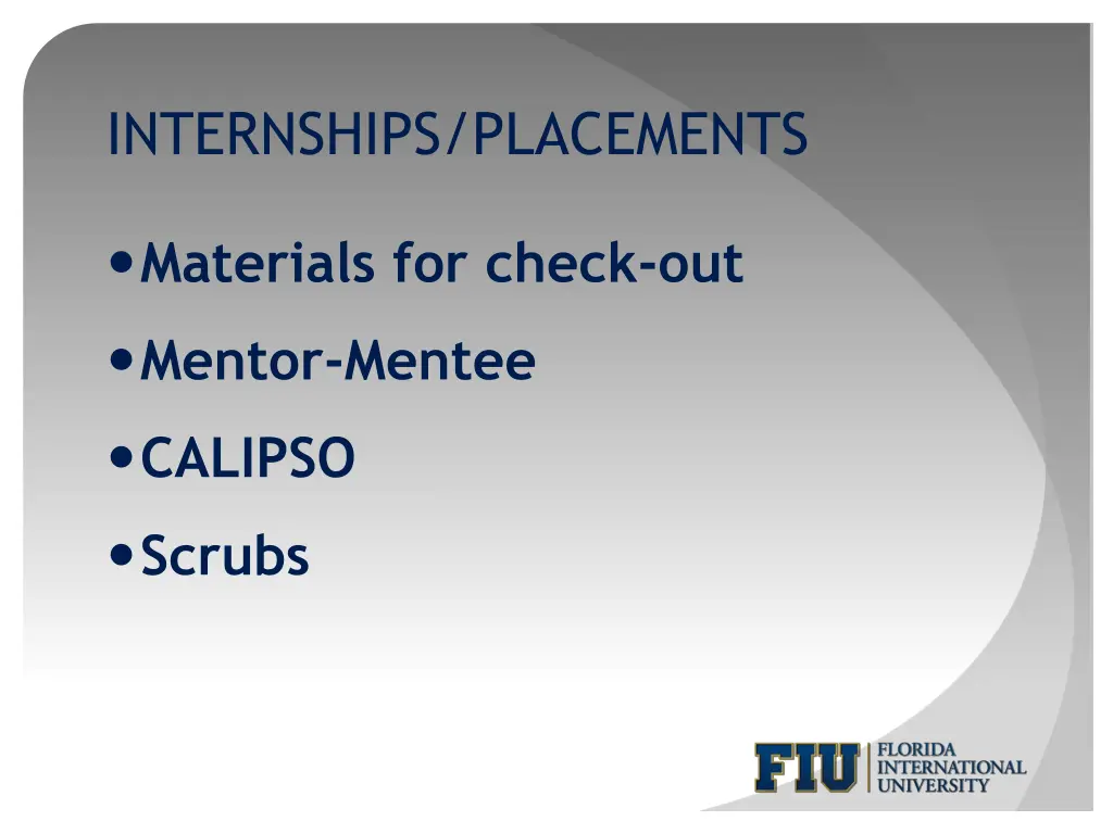 internships placements