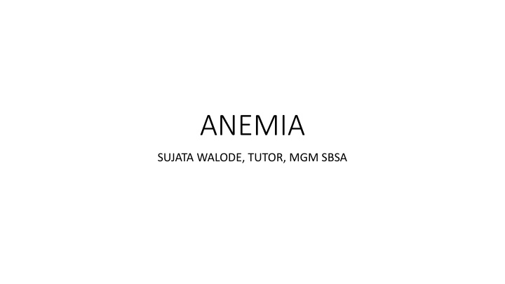anemia