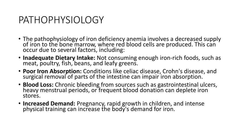 pathophysiology