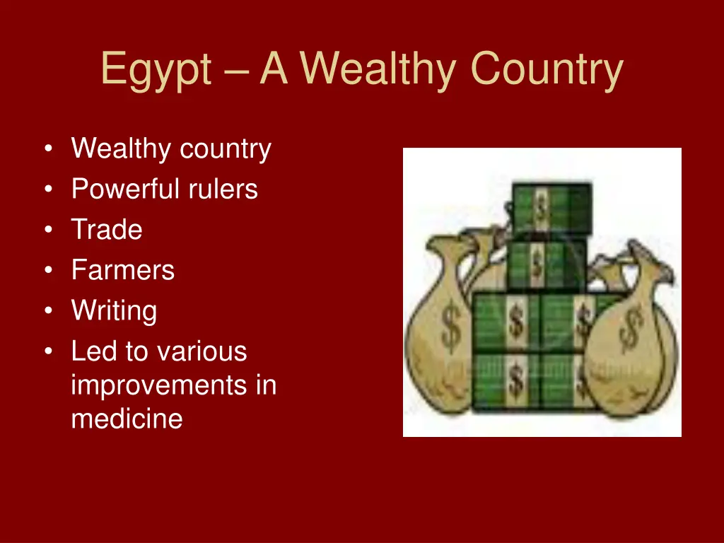 egypt a wealthy country