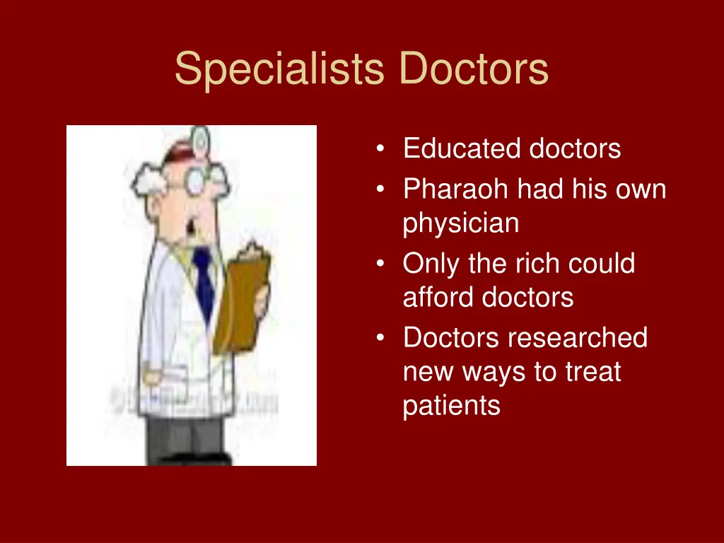 specialists doctors