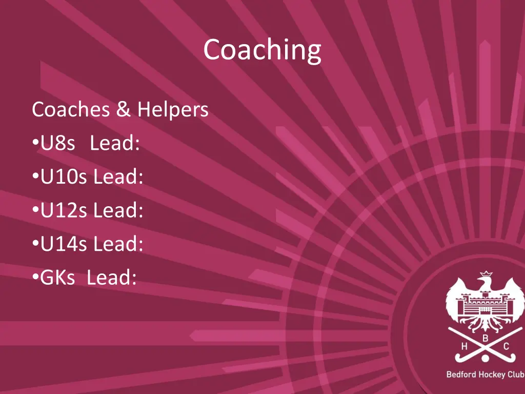 coaching