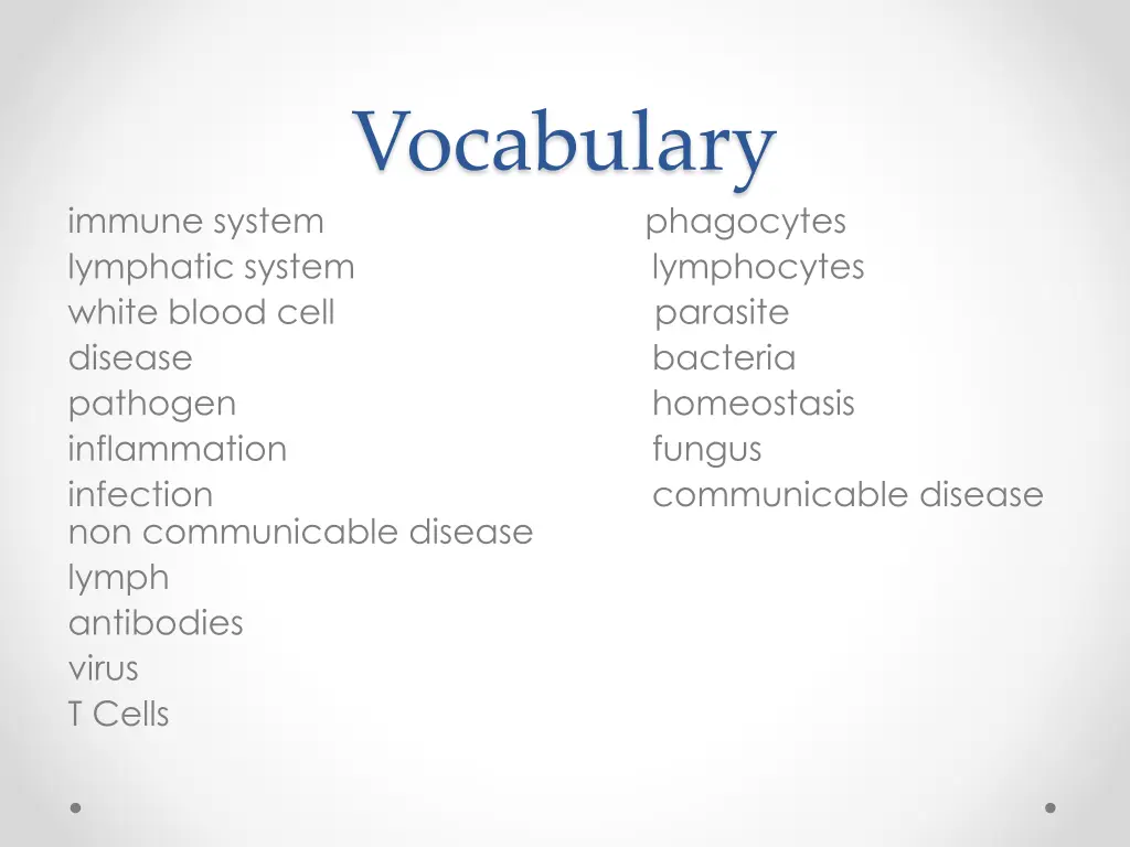 vocabulary