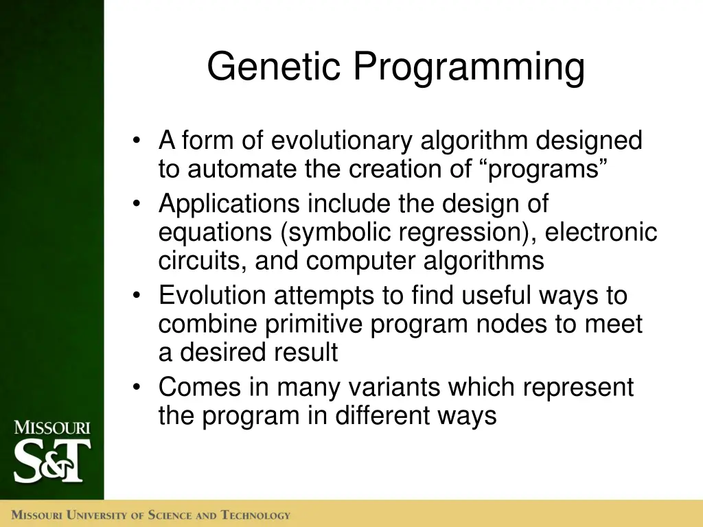 genetic programming