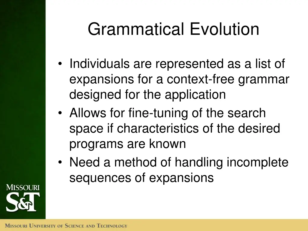 grammatical evolution