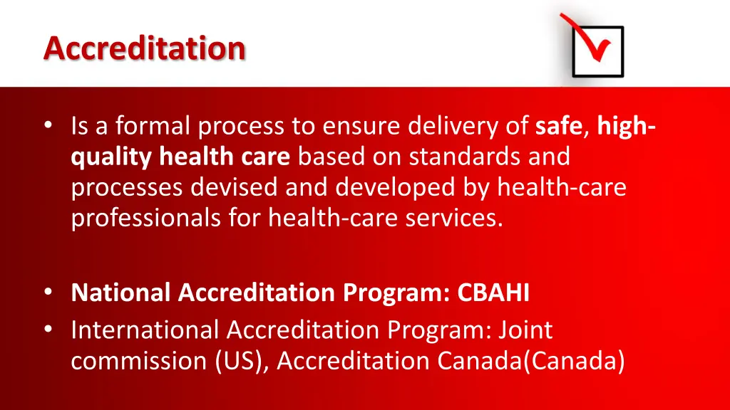 accreditation