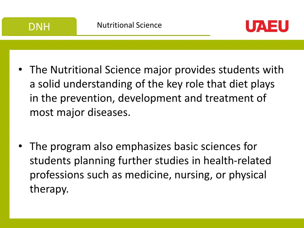 nutritional science
