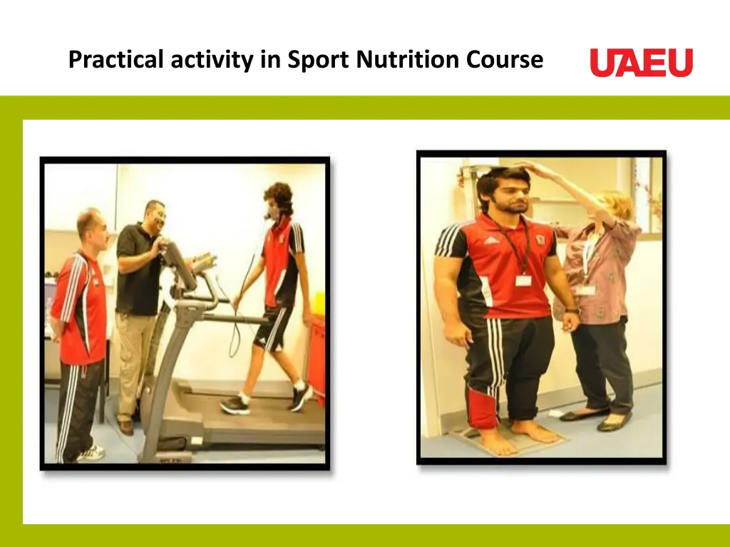 practical activity in sport nutrition course