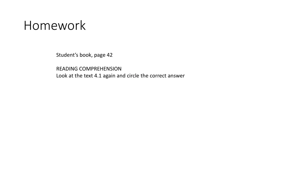 homework