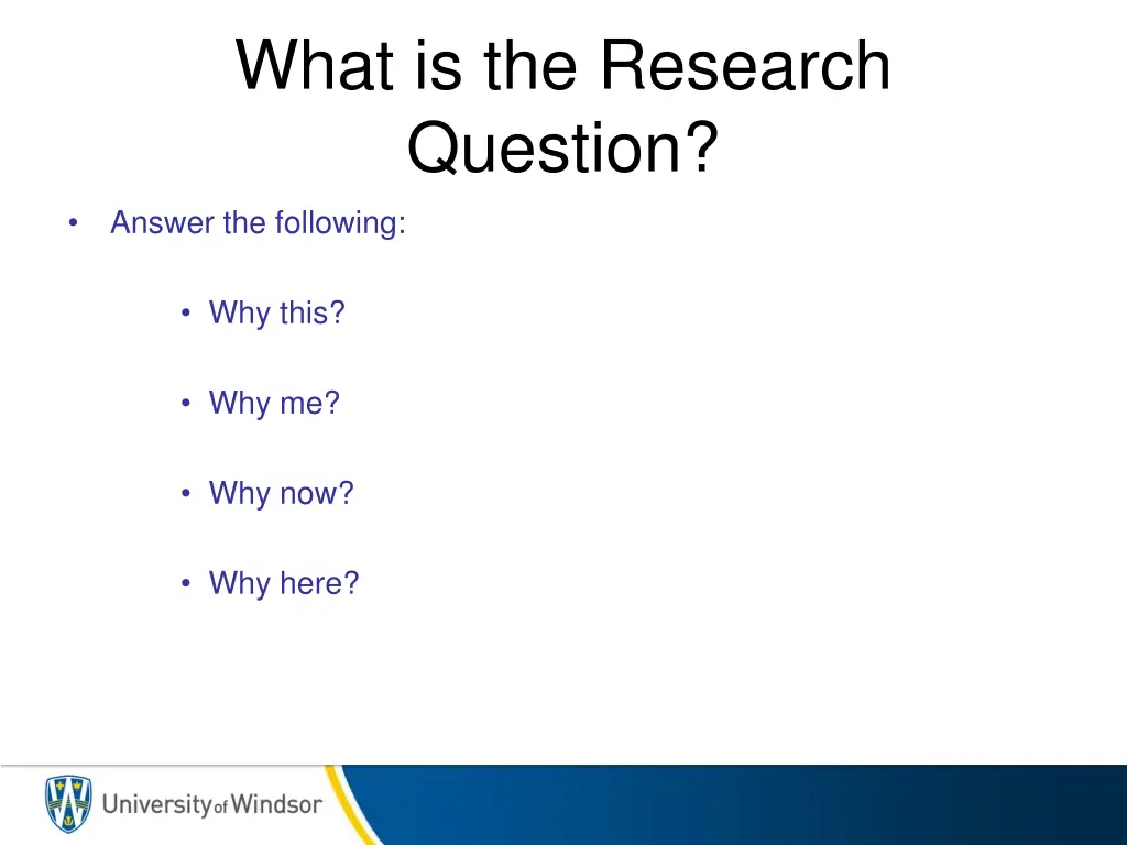 what is the research question
