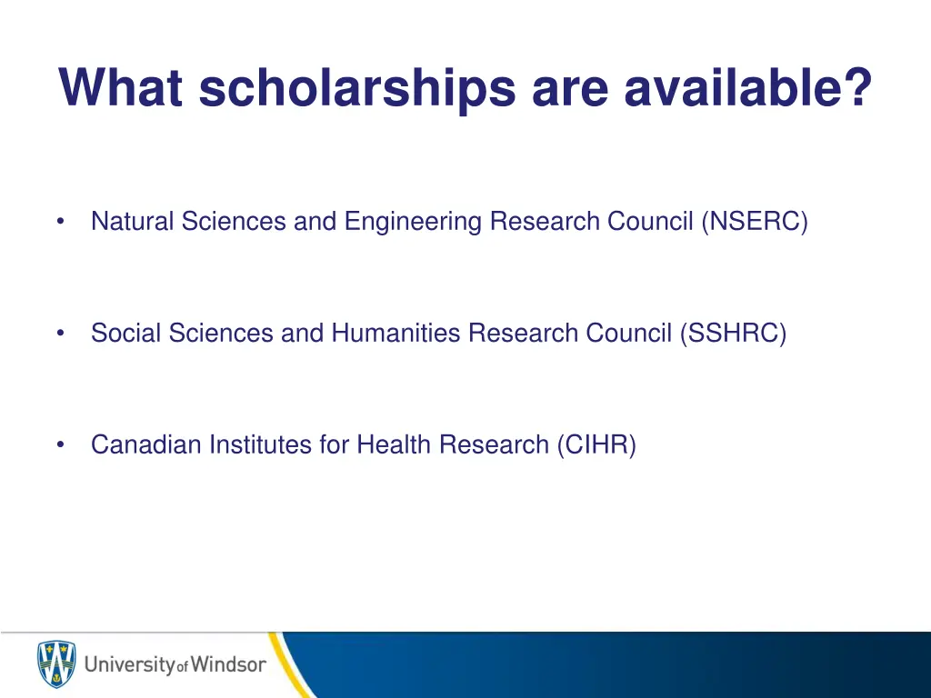 what scholarships are available