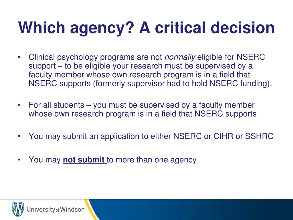 which agency a critical decision 1