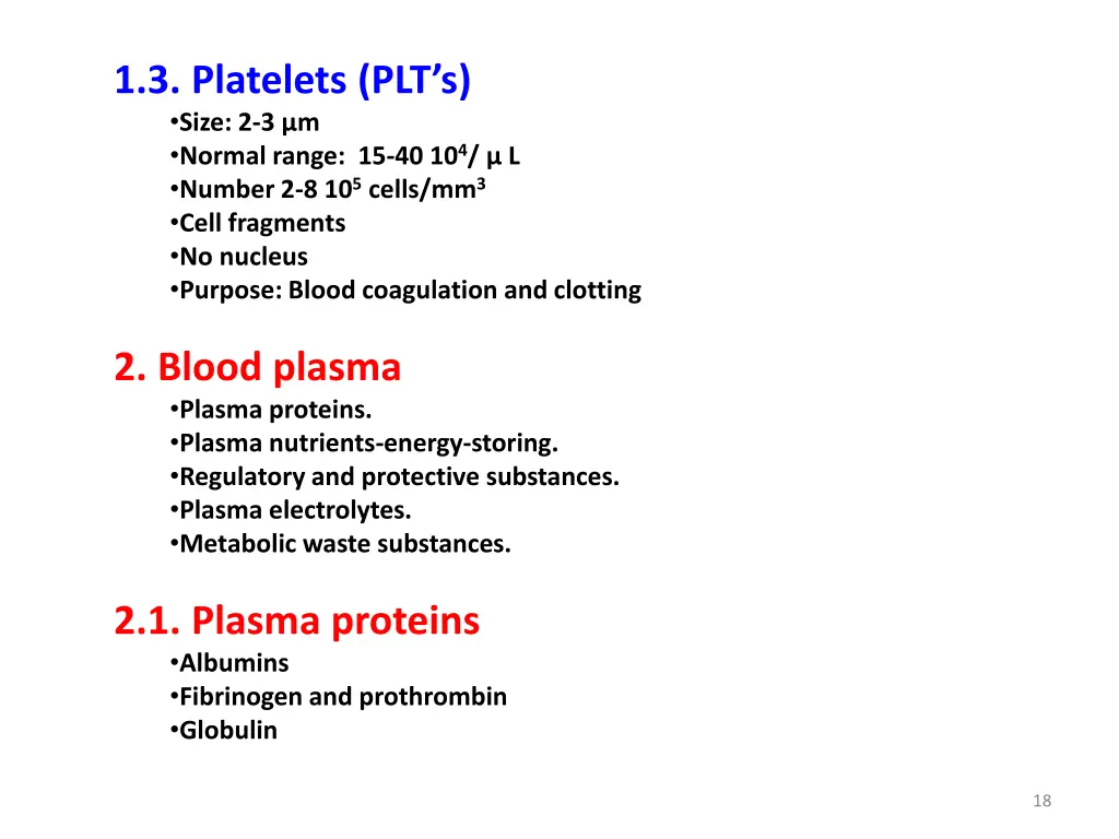 1 3 platelets plt s size 2 3 m normal range