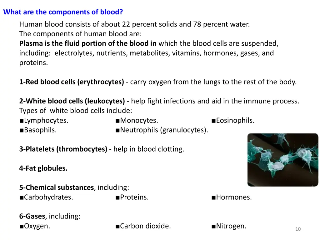 what are the components of blood