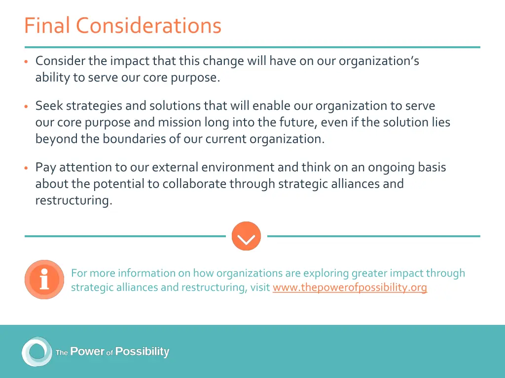 final considerations