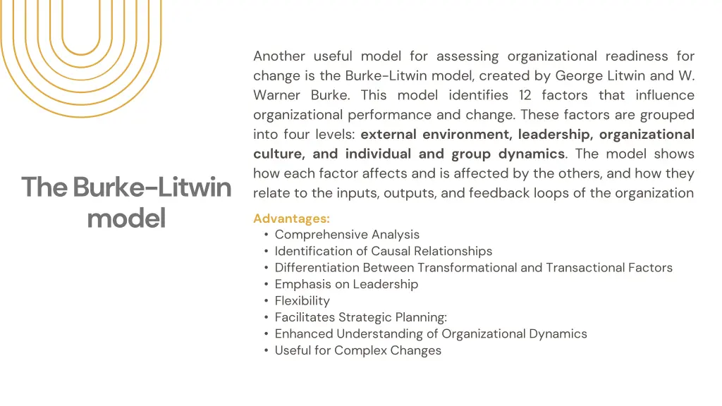 another useful model for assessing organizational