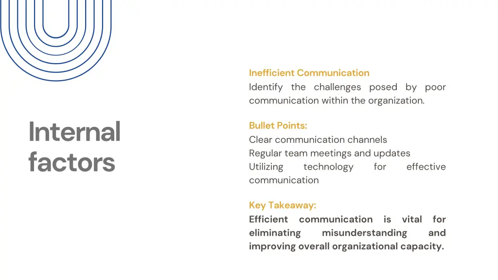 inefficient communication identify the challenges