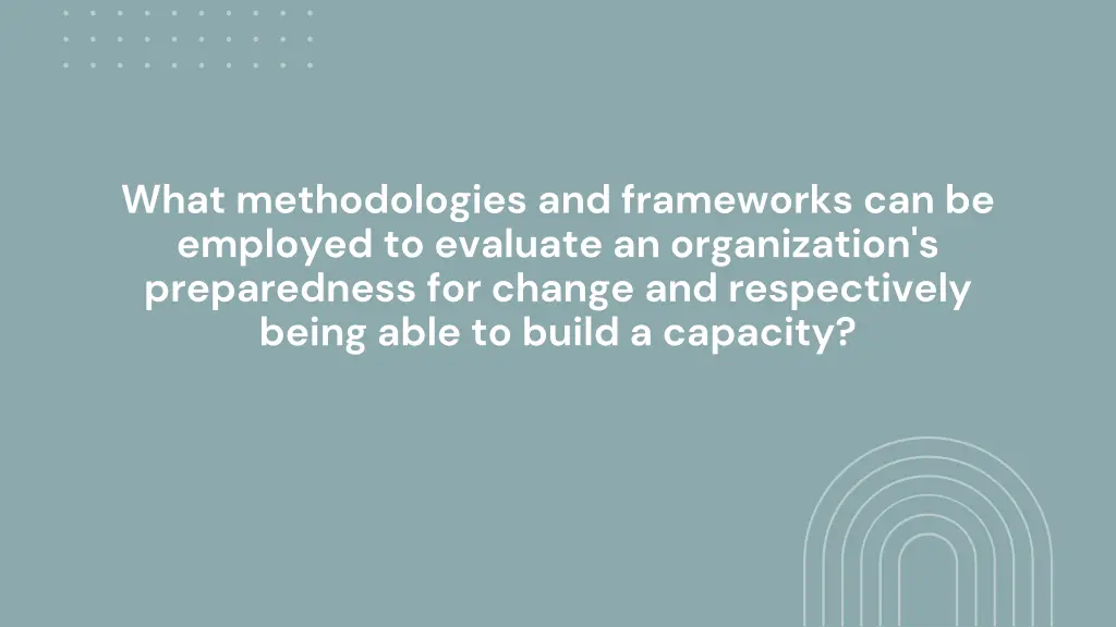 what methodologies and frameworks can be employed