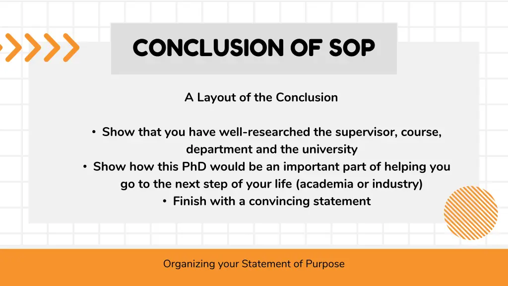 conclusion of sop