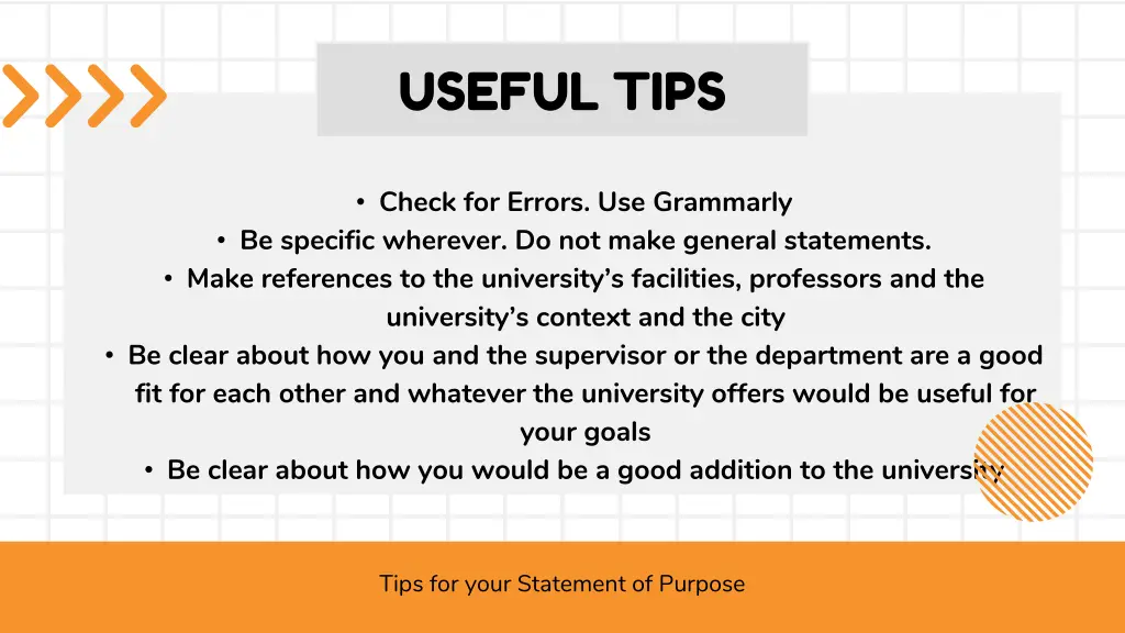 useful tips