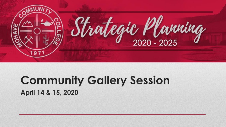 community gallery session april 14 15 2020