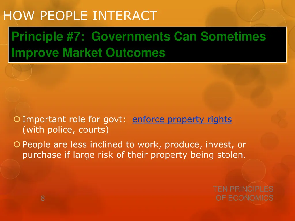 how people interact principle 7 governments