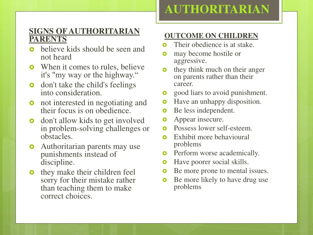 authoritarian