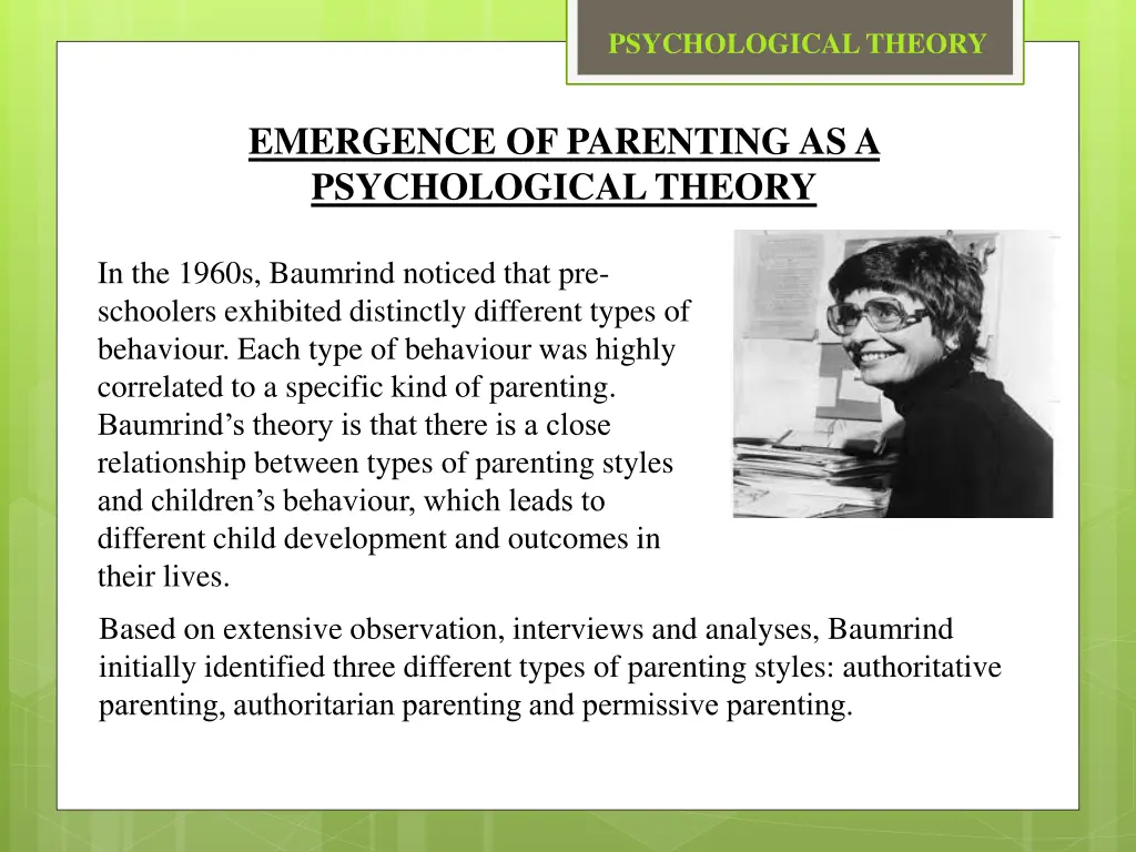 psychological theory