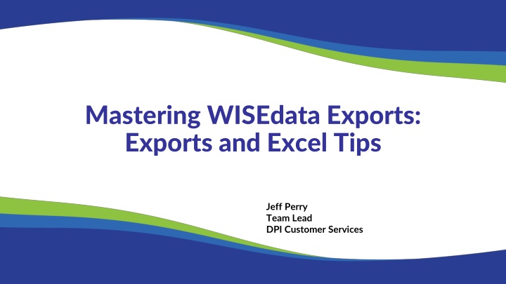 mastering wisedata exports exports and excel tips