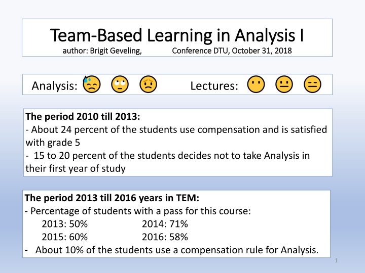 team team based learning in analysis i based