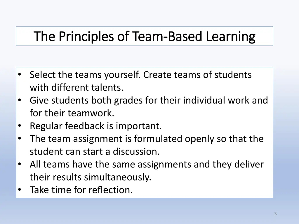 the principles of team the principles of team
