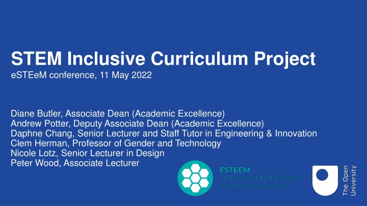 stem inclusive curriculum project esteem