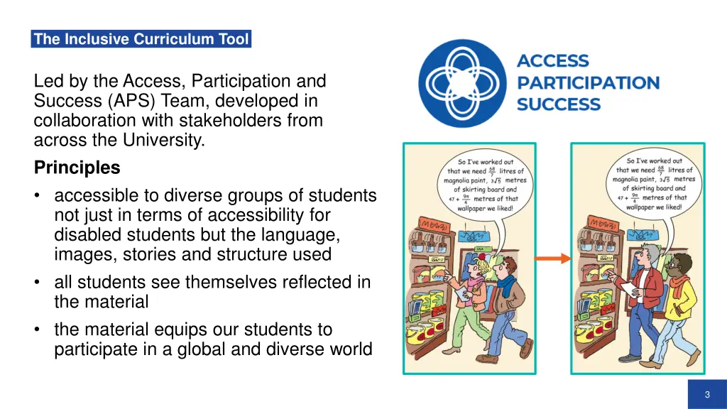 the inclusive curriculum tool