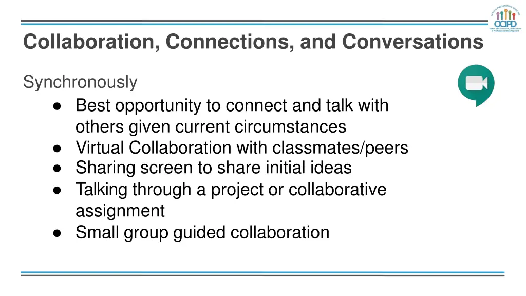 collaboration connections and conversations