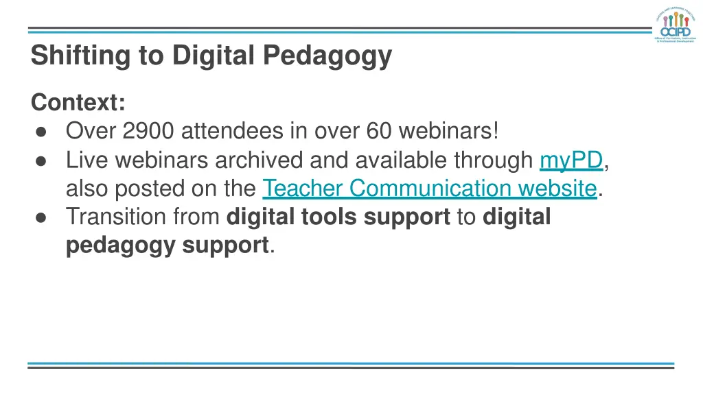 shifting to digital pedagogy