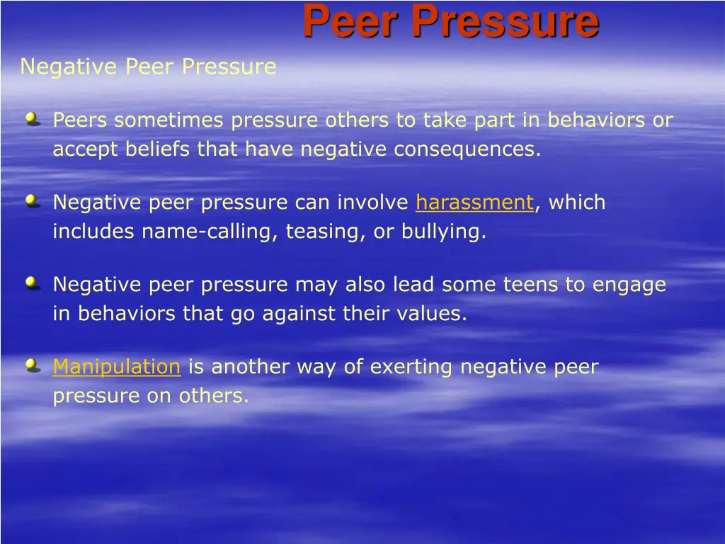 peer pressure 2