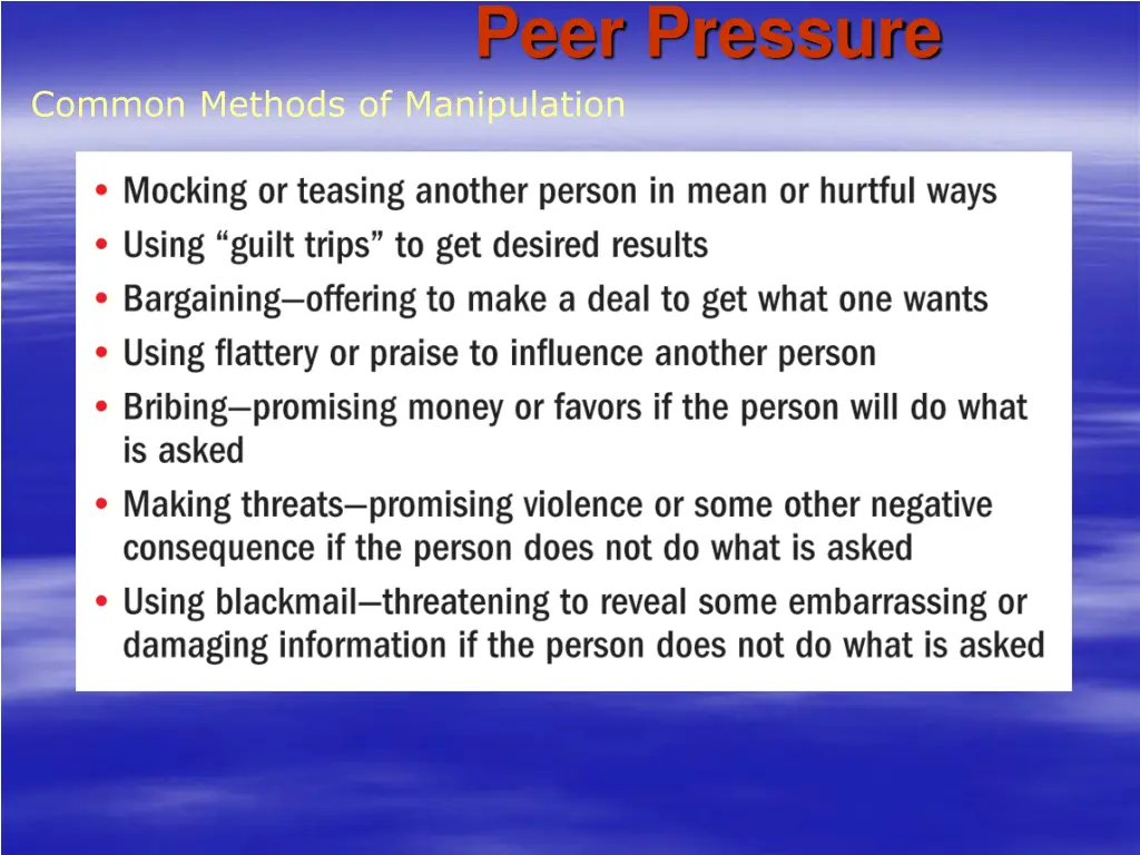 peer pressure 3