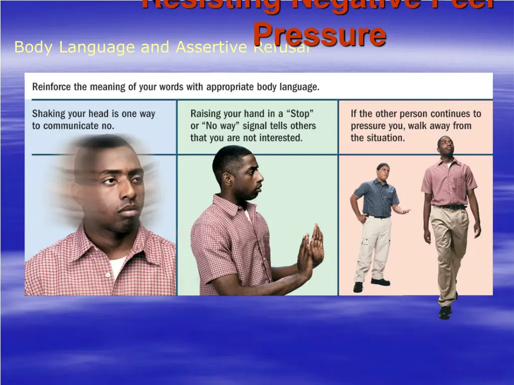 resisting negative peer pressure 4