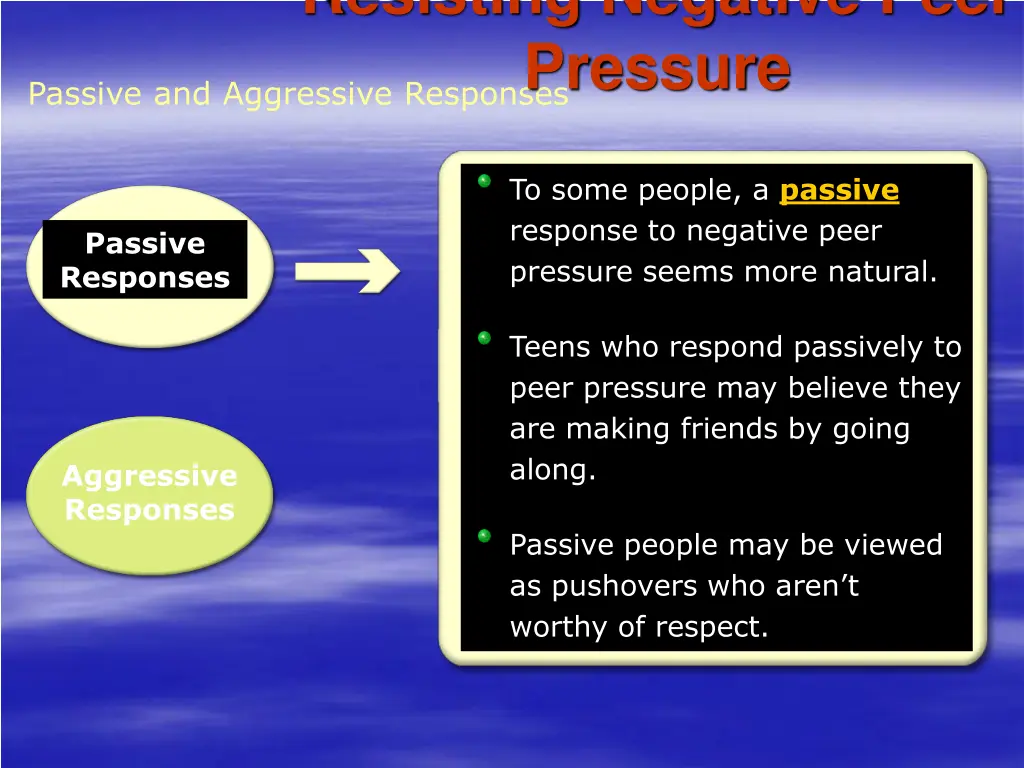 resisting negative peer pressure 5