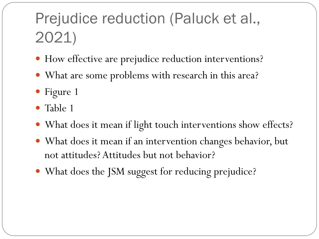prejudice reduction paluck et al 2021